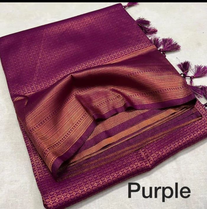 Purple Soft Silk Saree